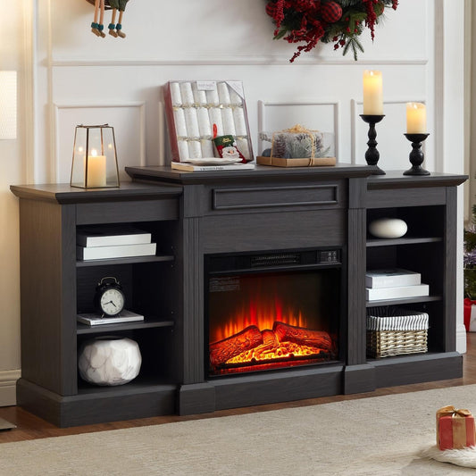 The Perfect Blend of Style & Function: Modern TV Stand with Fireplace